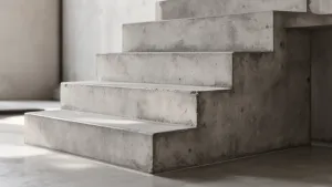 beton architektoniczny na schodach