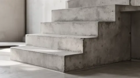 beton architektoniczny na schodach